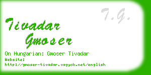 tivadar gmoser business card